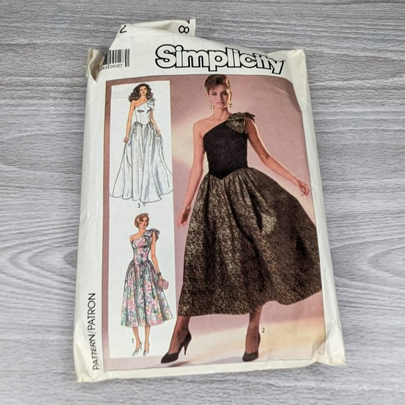 Vintage Simplicity 1986 Misses' Dress Pattern 7842 in Three Lengths Size 10 - Picture 1 of 4